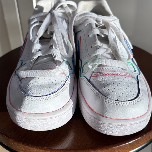 Nike White Air Force One with custom Colorful Accents - Picture 2 of 7